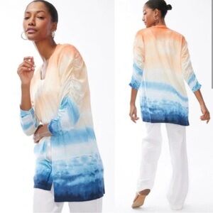 Chico's Summer Romance Tie-Dye
Cardigan - Size 2 (Large)